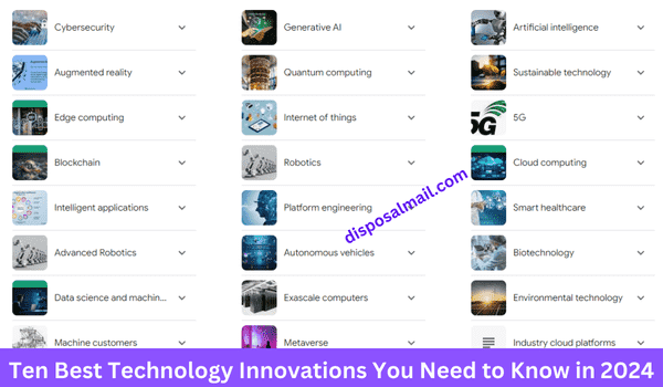 Ten Best Technology Innovations in 2024