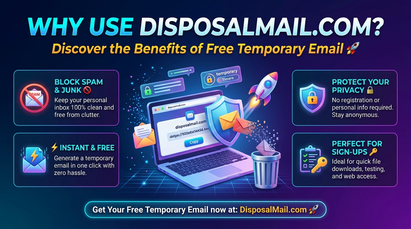 Why Use DisposalMail.com? 🚀 Discover the Benefits of Free Temporary Email