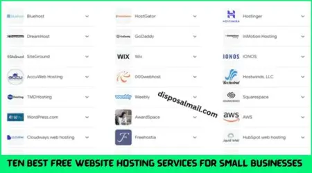 Ten Best Free Website Hosting Services for Small Businesses